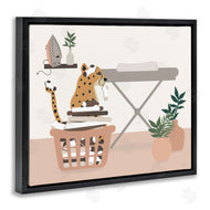Natalie Carpentieri | Leopard in Laundry Basket