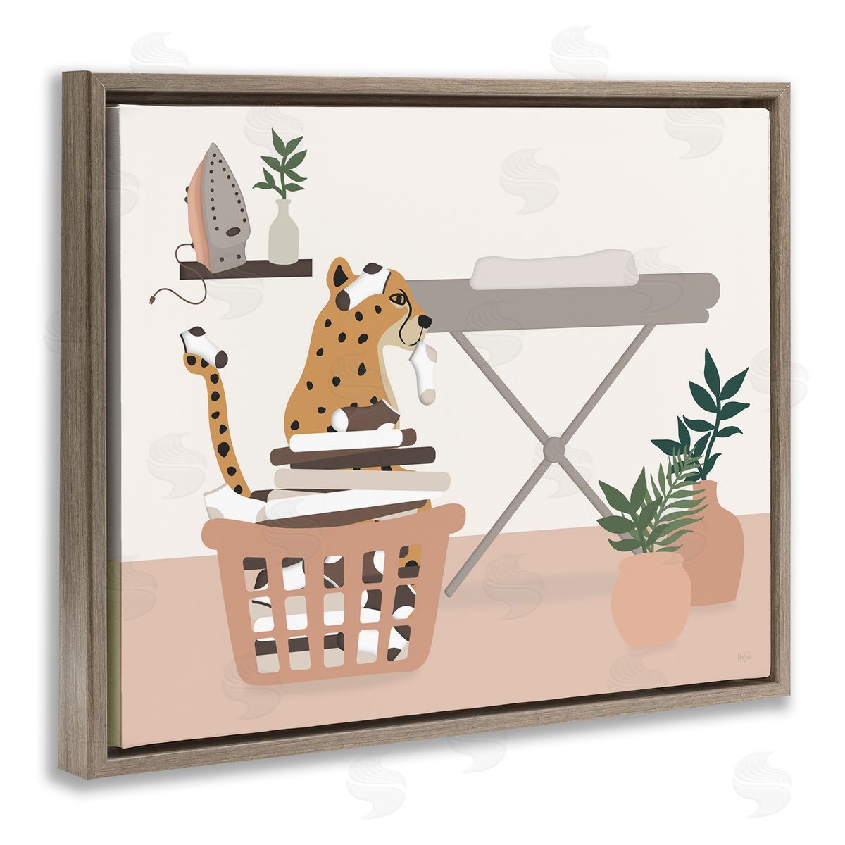 Natalie Carpentieri | Leopard in Laundry Basket