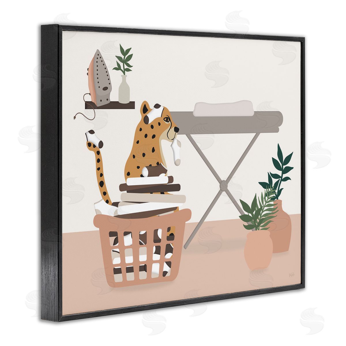Natalie Carpentieri | Leopard in Laundry Basket
