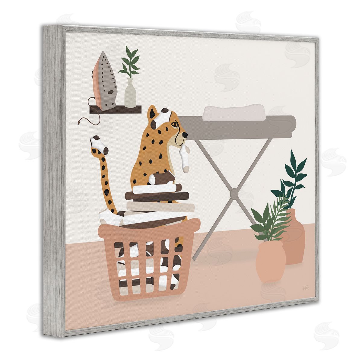 Natalie Carpentieri | Leopard in Laundry Basket