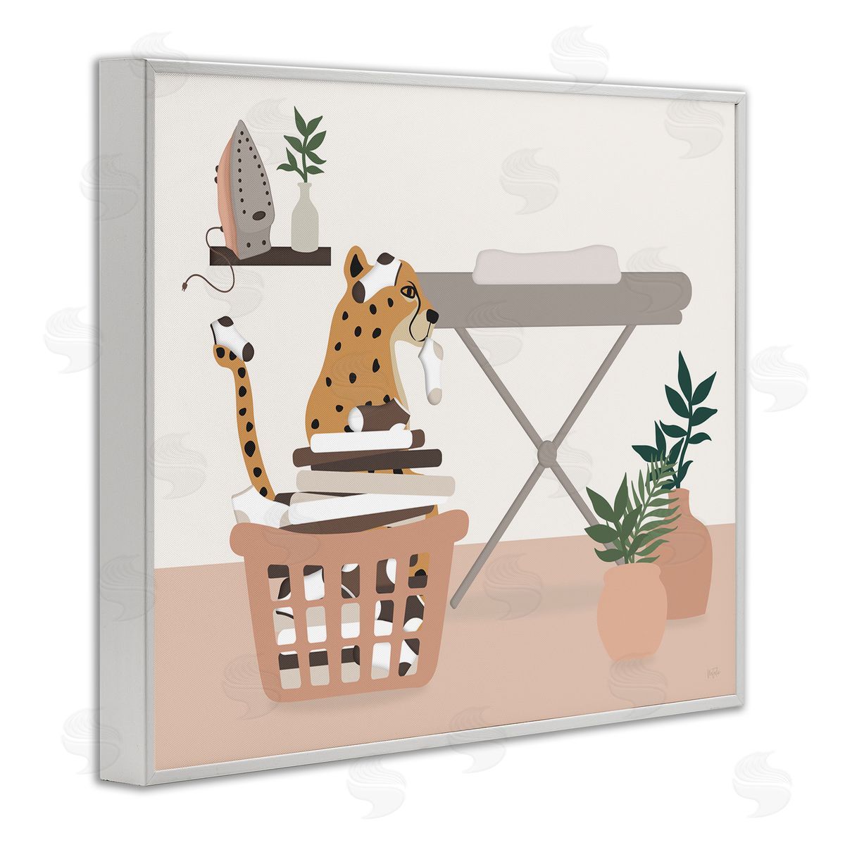 Natalie Carpentieri | Leopard in Laundry Basket