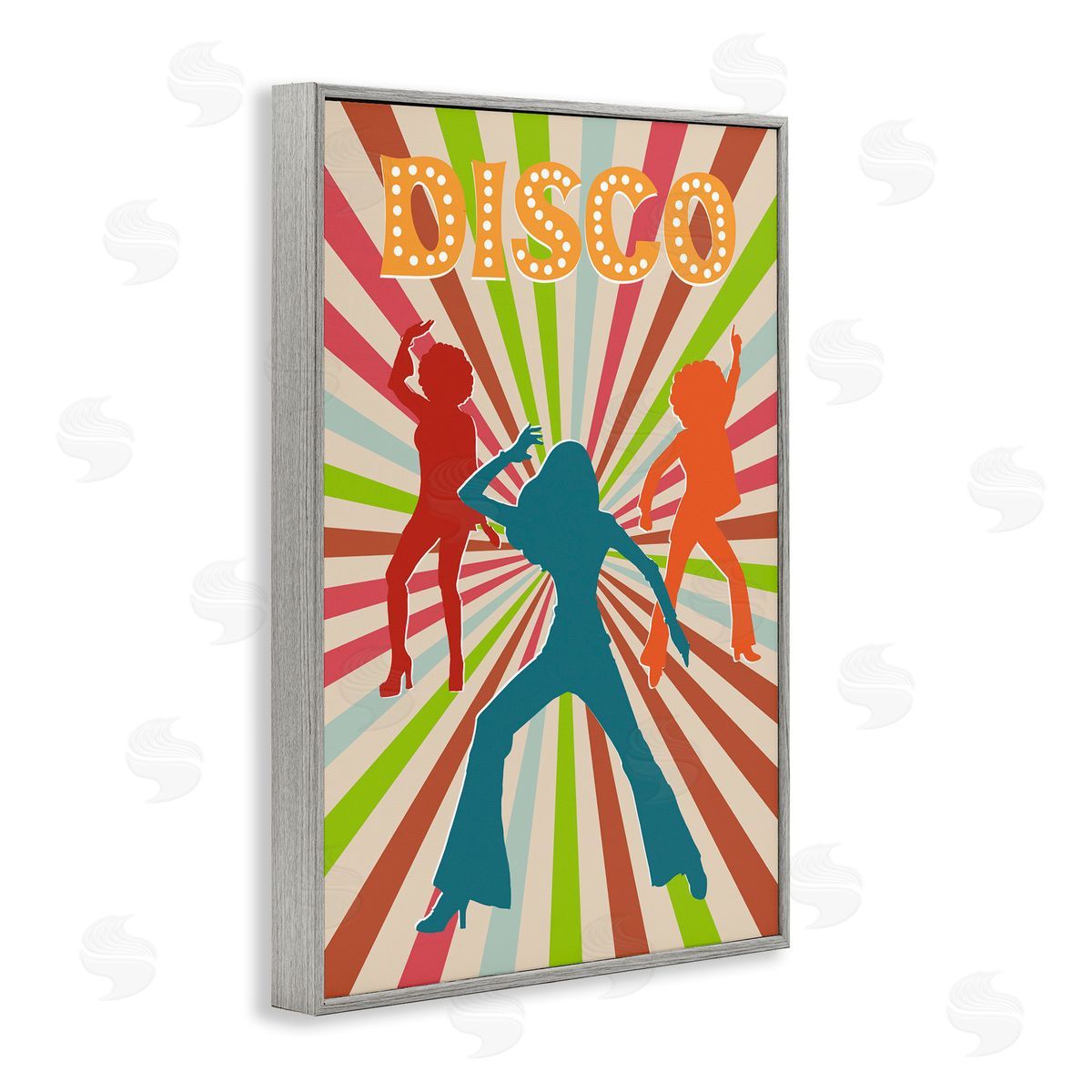 CAD Designs | Disco Dancers on Retro Stripes