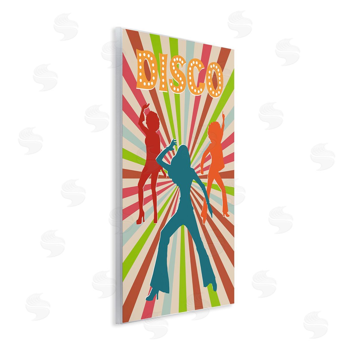 CAD Designs | Disco Dancers on Retro Stripes