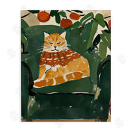 Annabelle Hall | Chill Tabby Cat with Fruits