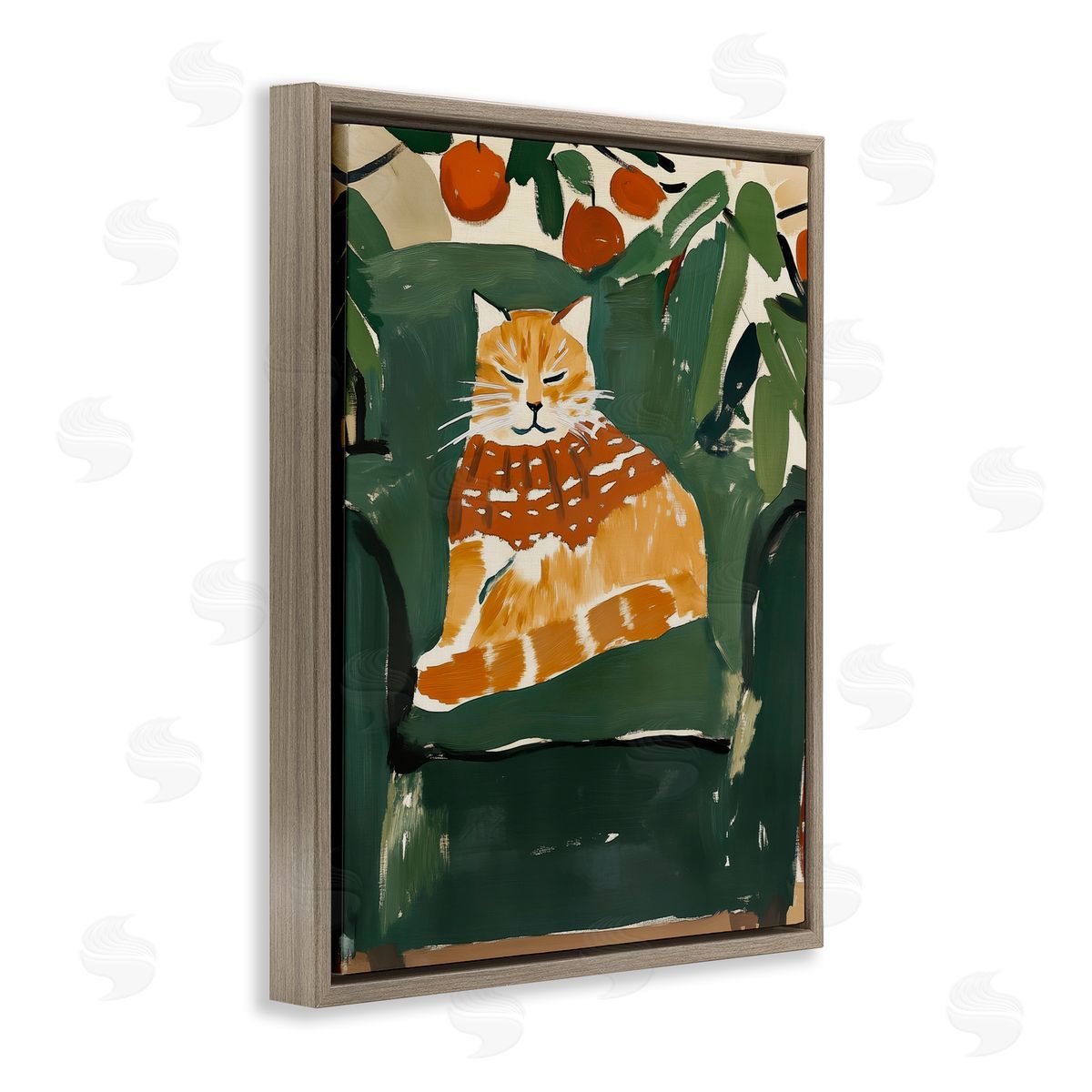 Annabelle Hall | Chill Tabby Cat with Fruits