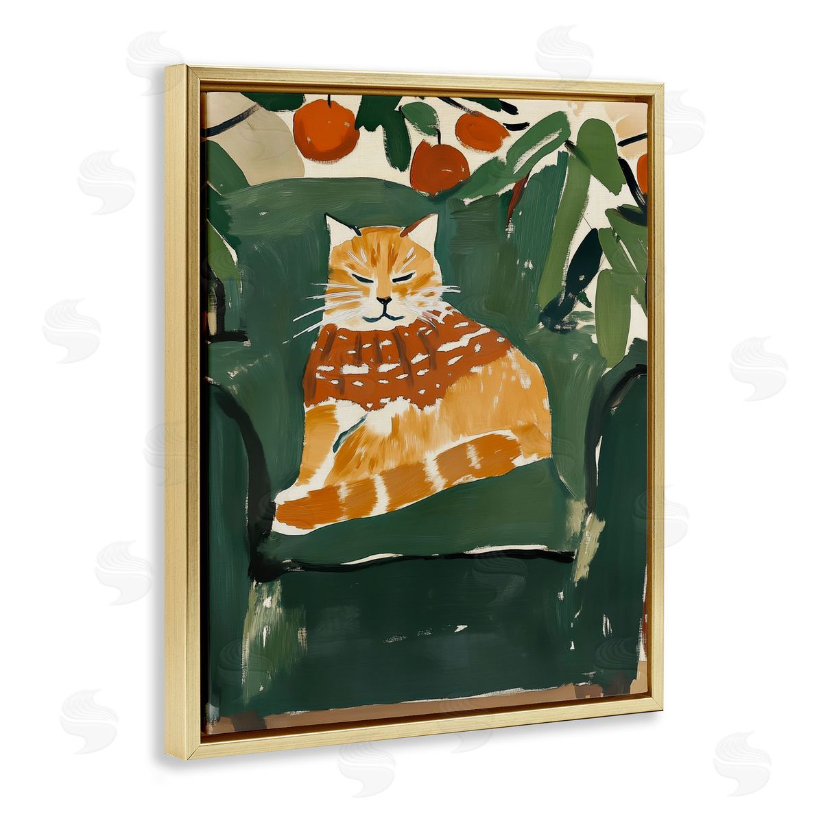 Annabelle Hall | Chill Tabby Cat with Fruits
