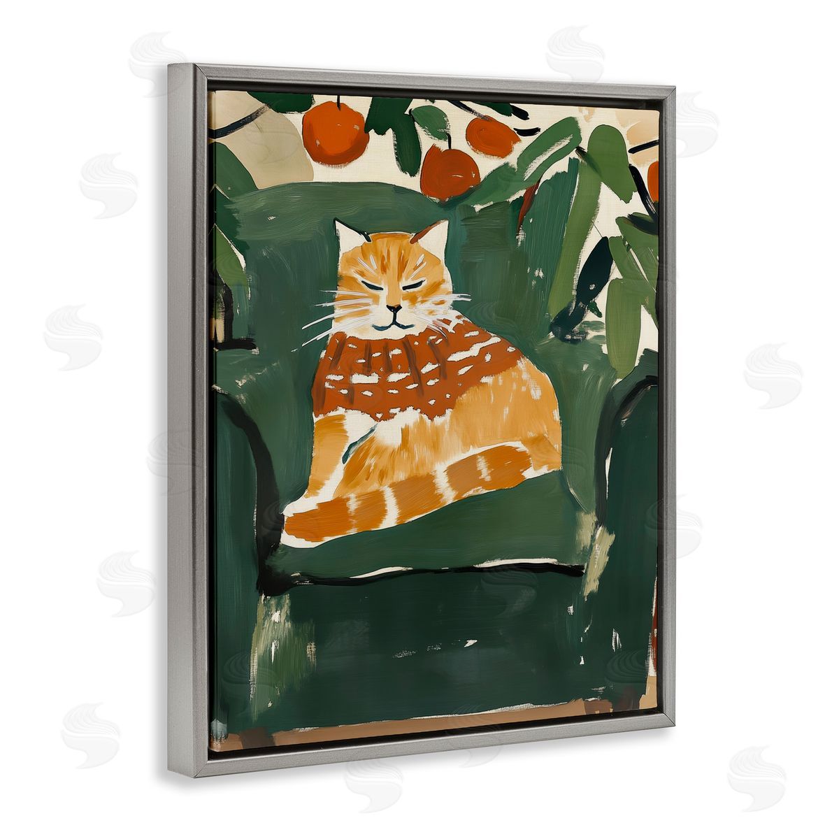 Annabelle Hall | Chill Tabby Cat with Fruits