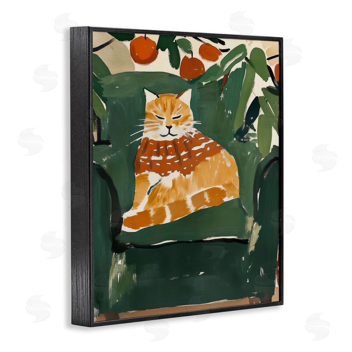 Annabelle Hall | Chill Tabby Cat with Fruits