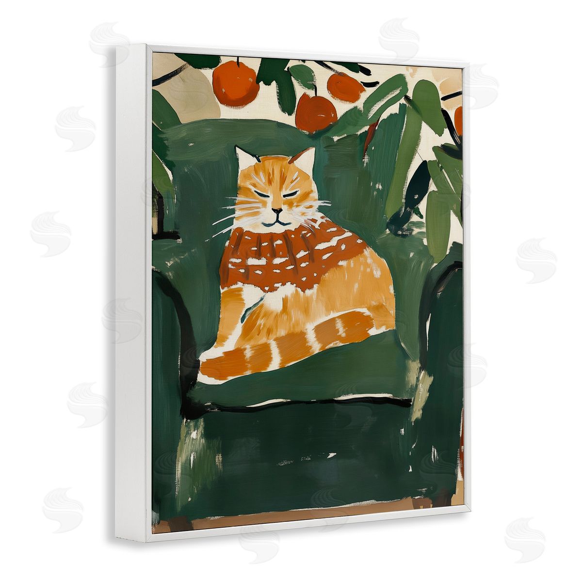 Annabelle Hall | Chill Tabby Cat with Fruits