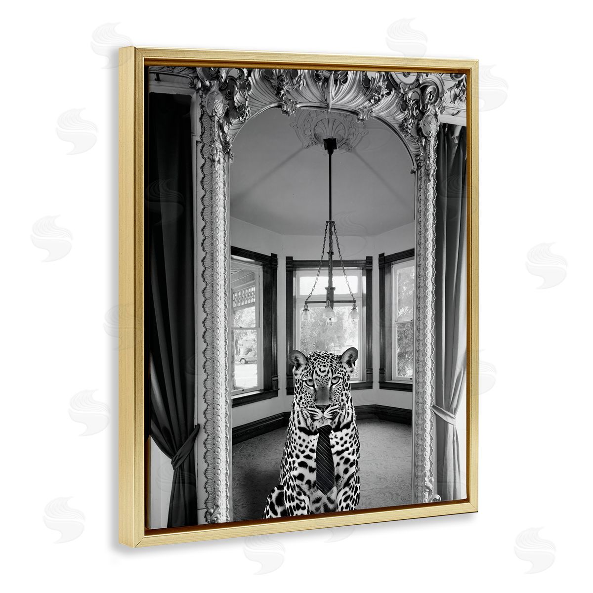 Annabelle Hall | Trendy Cheetah & Ornate Mirror