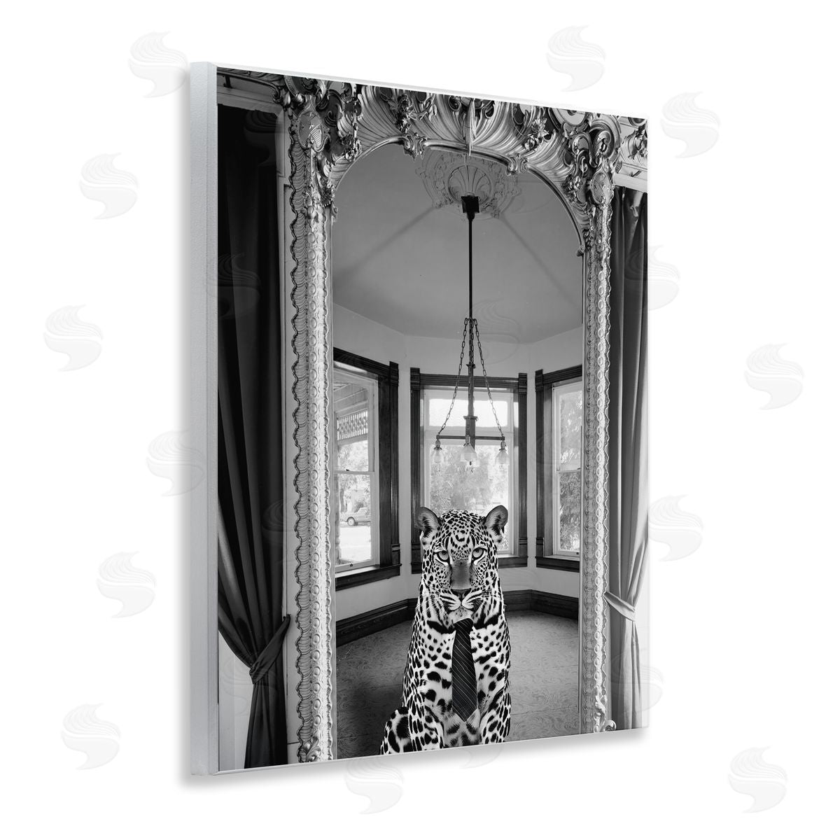 Annabelle Hall | Trendy Cheetah & Ornate Mirror