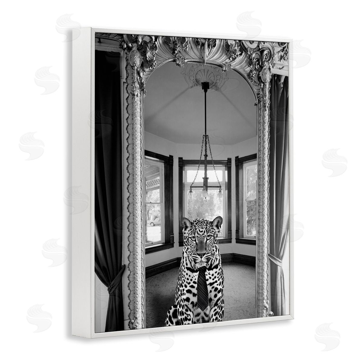 Annabelle Hall | Trendy Cheetah & Ornate Mirror