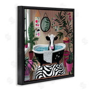 Annabelle Hall | Cow in Modern Bathroom Space