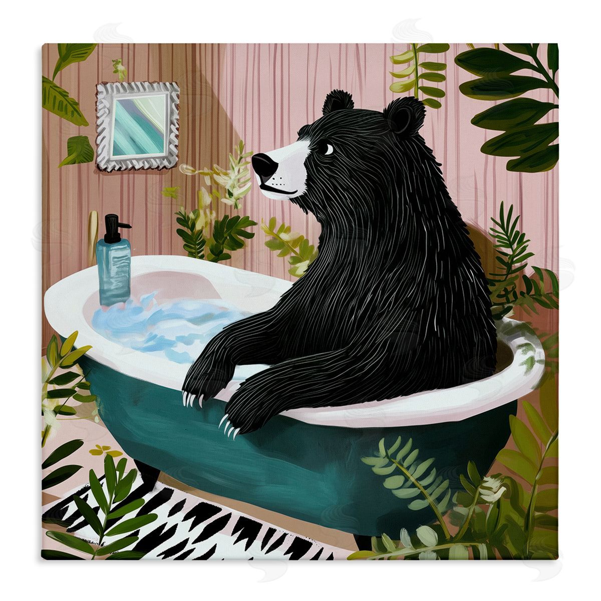 Annabelle Hall | Bear in Plant Filled Bath