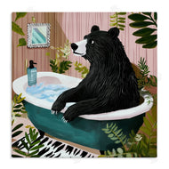 Annabelle Hall | Bear in Plant Filled Bath