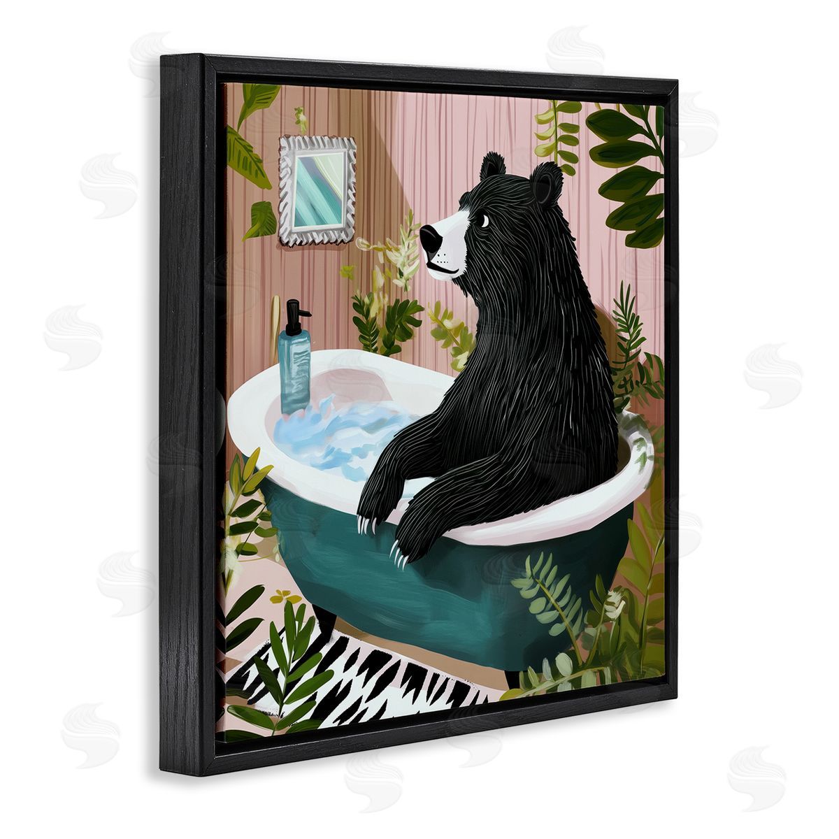 Annabelle Hall | Bear in Plant Filled Bath