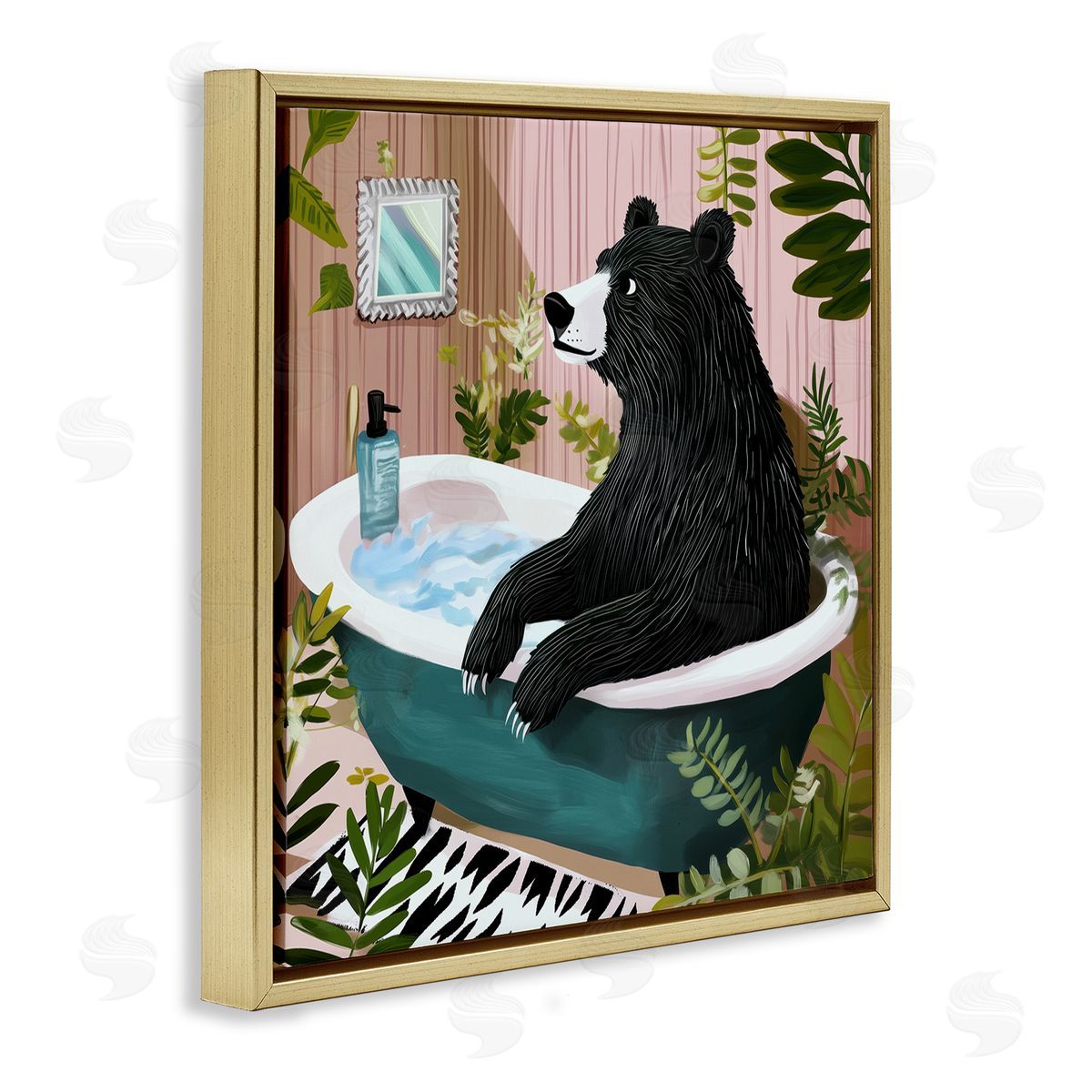 Annabelle Hall | Bear in Plant Filled Bath