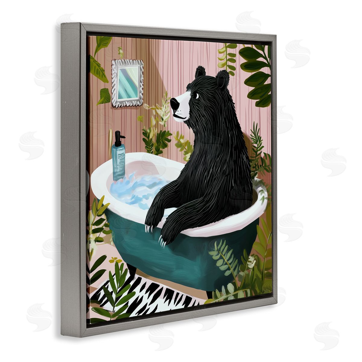 Annabelle Hall | Bear in Plant Filled Bath