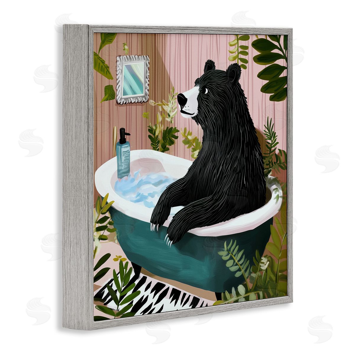 Annabelle Hall | Bear in Plant Filled Bath