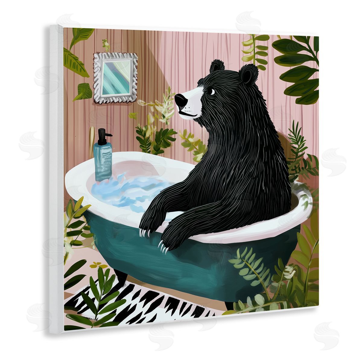 Annabelle Hall | Bear in Plant Filled Bath