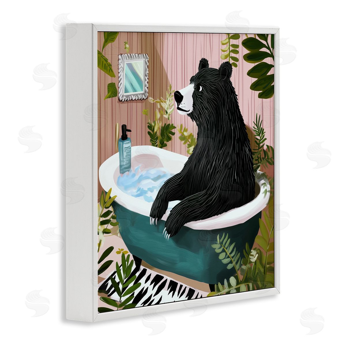Annabelle Hall | Bear in Plant Filled Bath