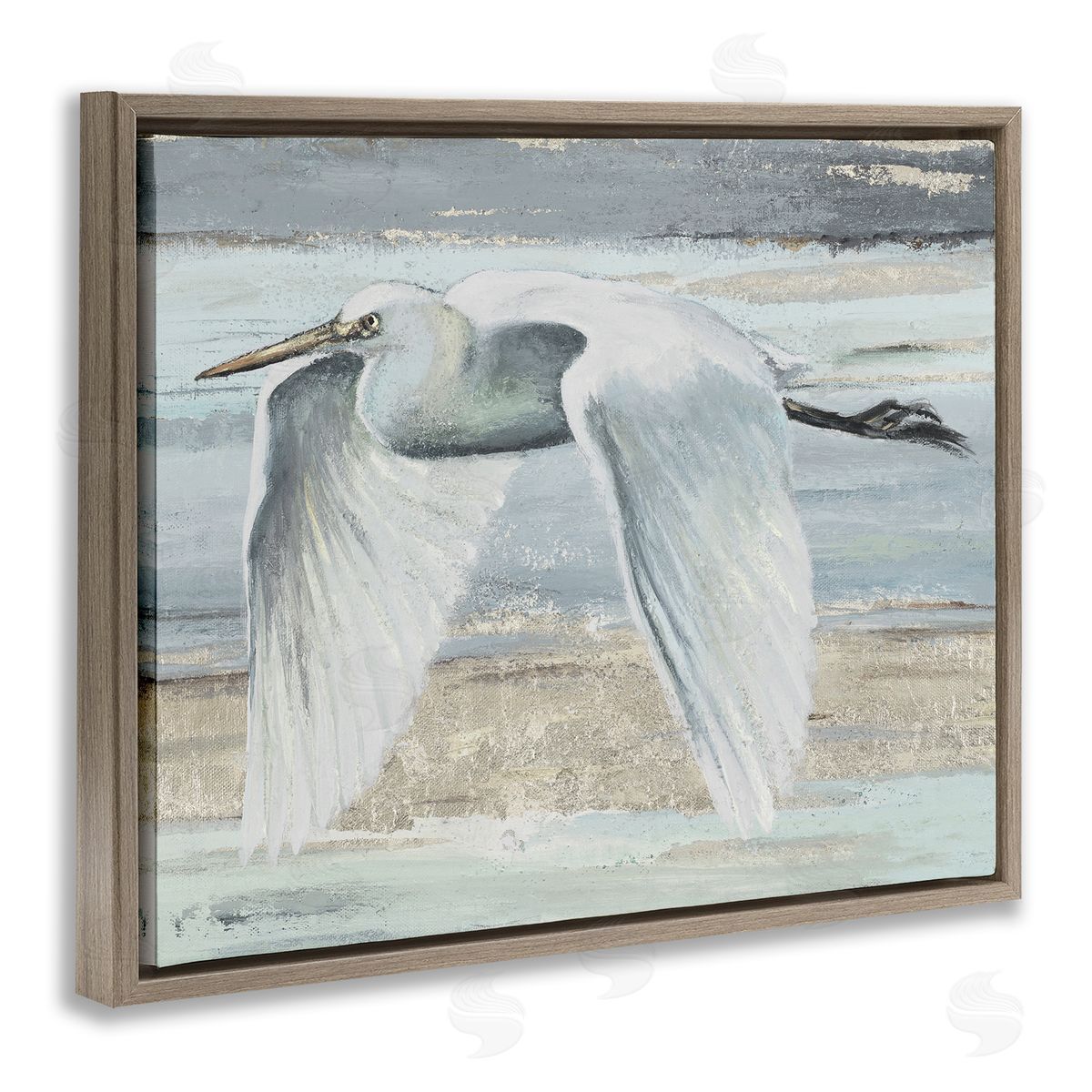 PATRICIA PINTO | Egret Soaring over Beach