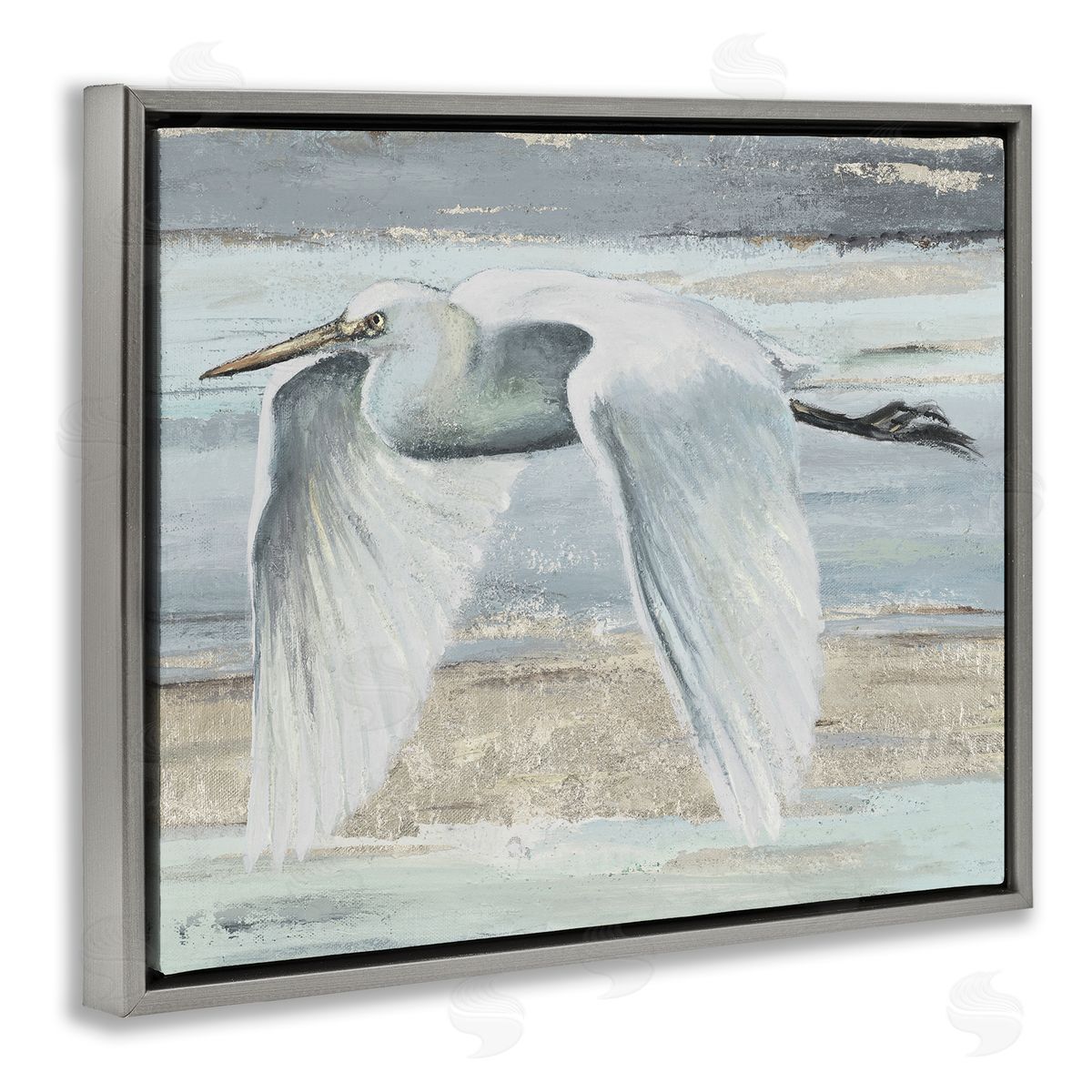 PATRICIA PINTO | Egret Soaring over Beach