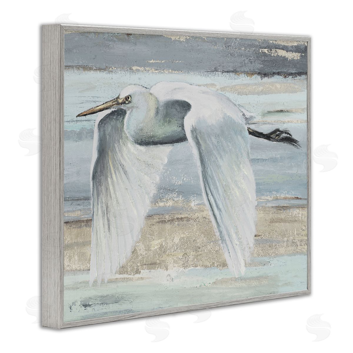 PATRICIA PINTO | Egret Soaring over Beach