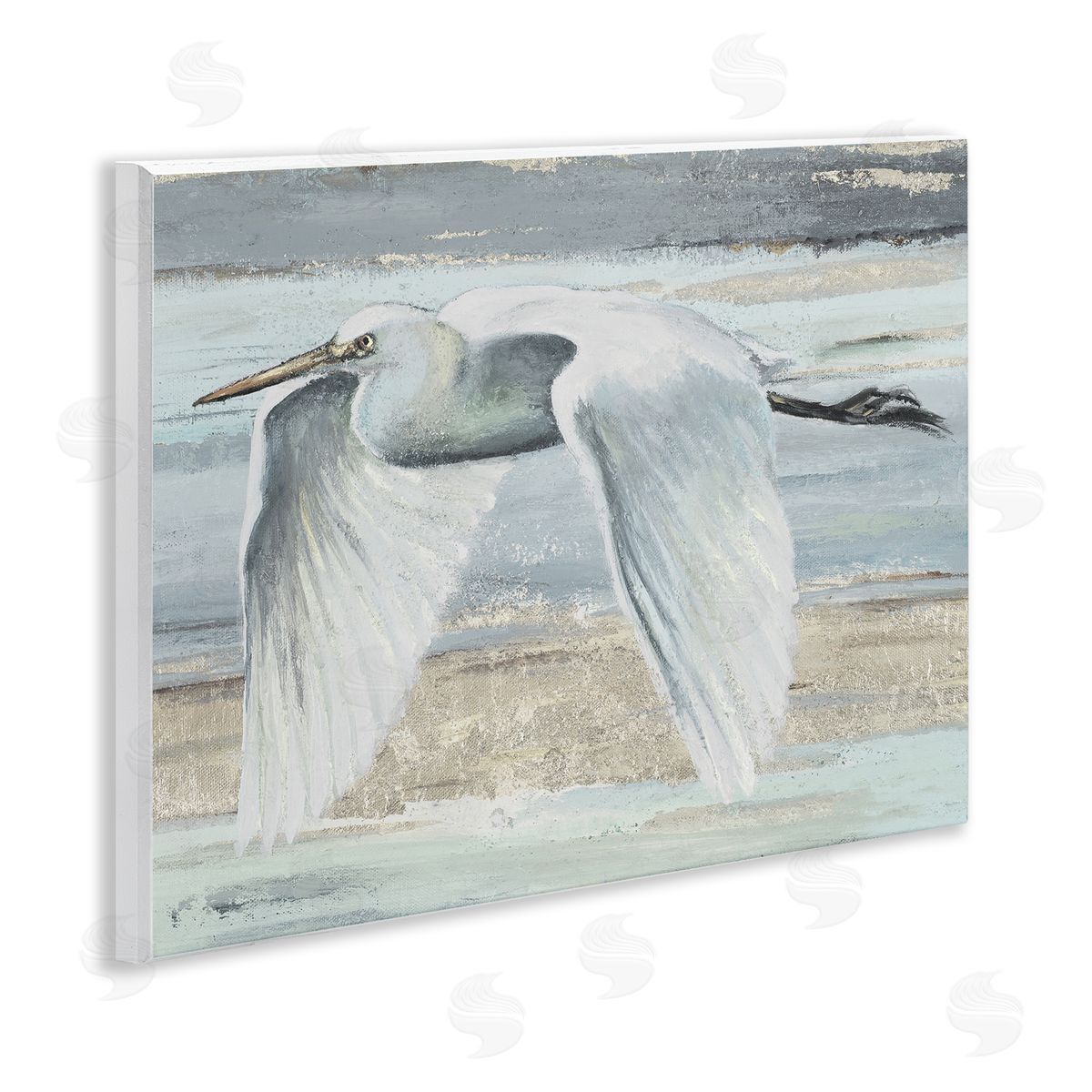 PATRICIA PINTO | Egret Soaring over Beach