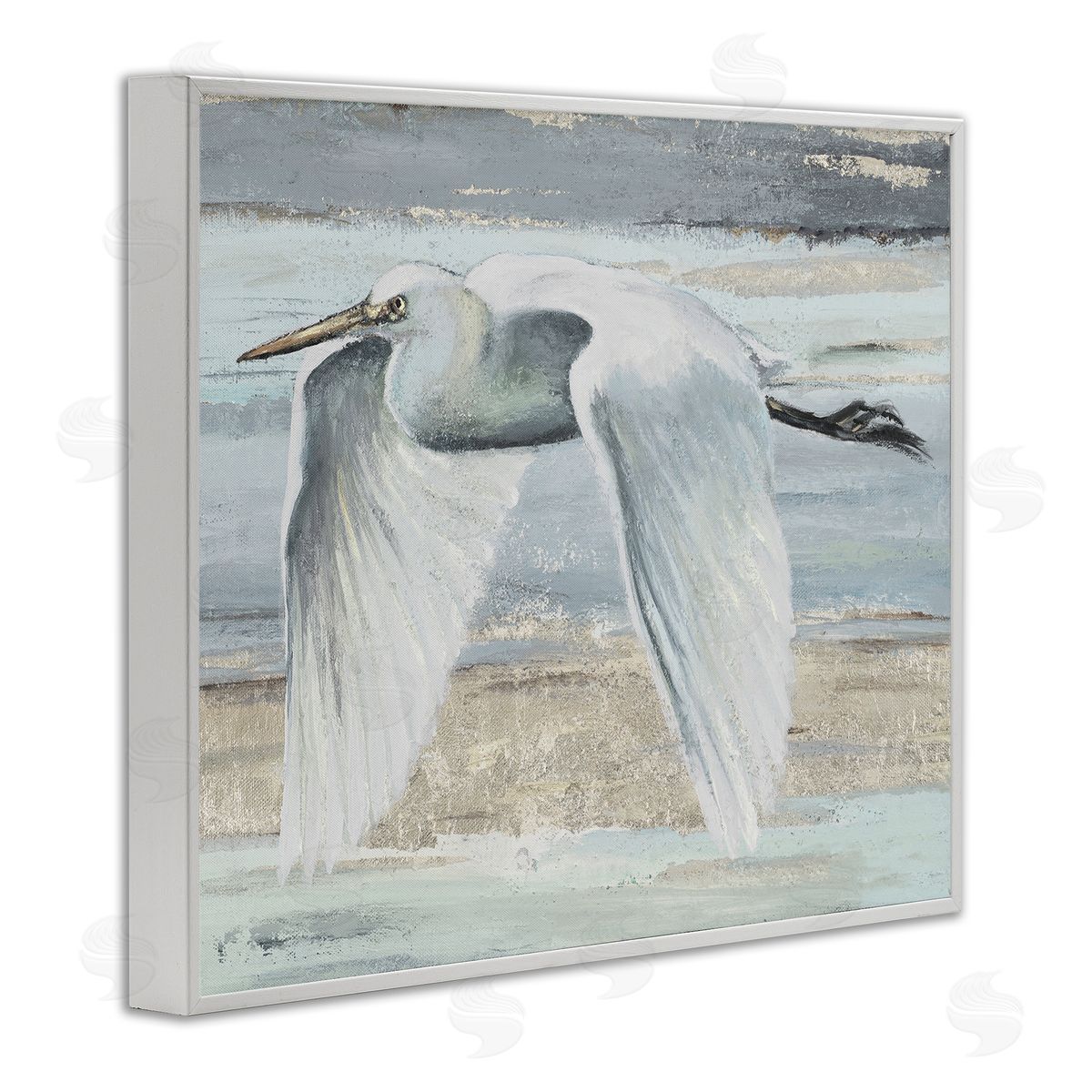 PATRICIA PINTO | Egret Soaring over Beach