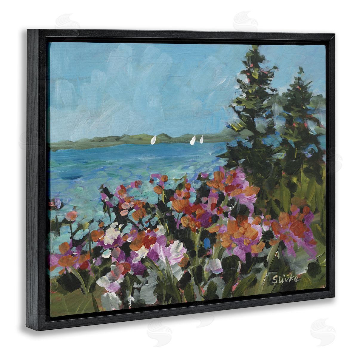 JANE SLIVKA | Coastal Flowers with Seascape