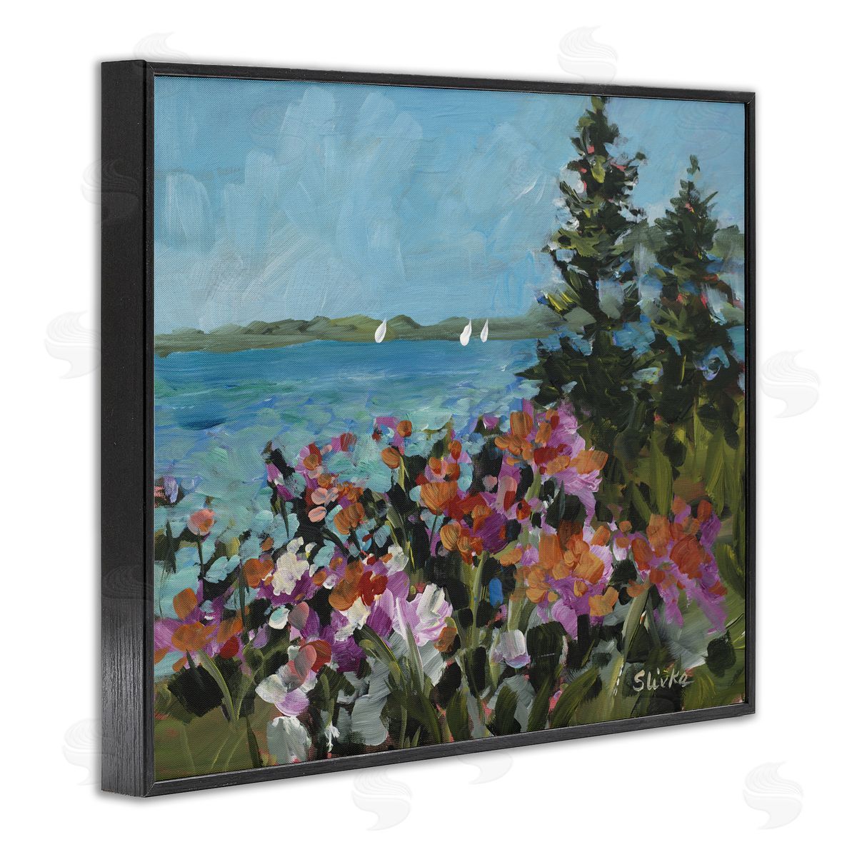 JANE SLIVKA | Coastal Flowers with Seascape