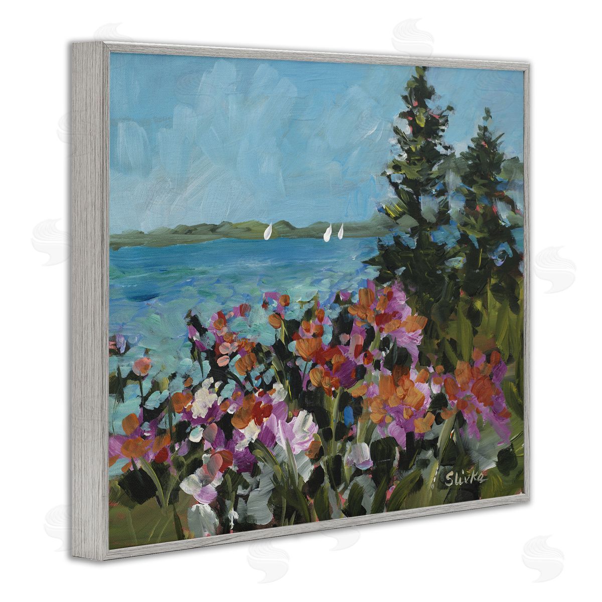 JANE SLIVKA | Coastal Flowers with Seascape