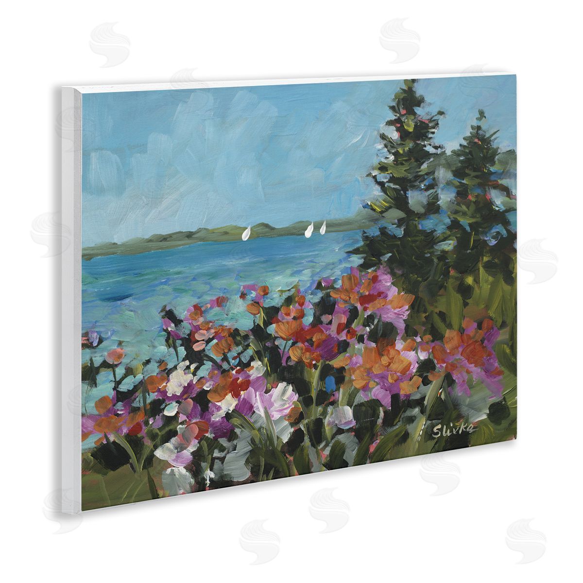 JANE SLIVKA | Coastal Flowers with Seascape