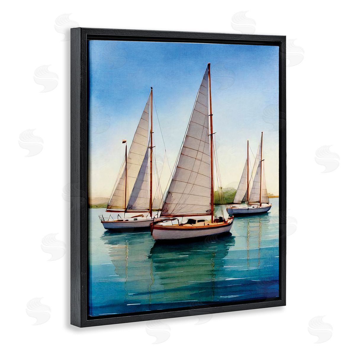 Seven Trees Design | Sailboat Trio on Calm Sea