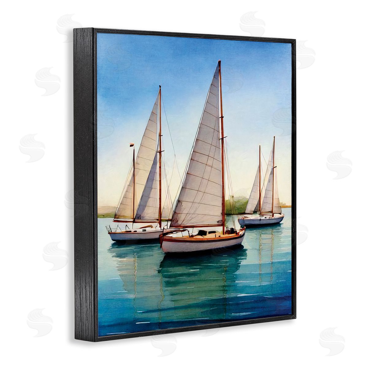Seven Trees Design | Sailboat Trio on Calm Sea
