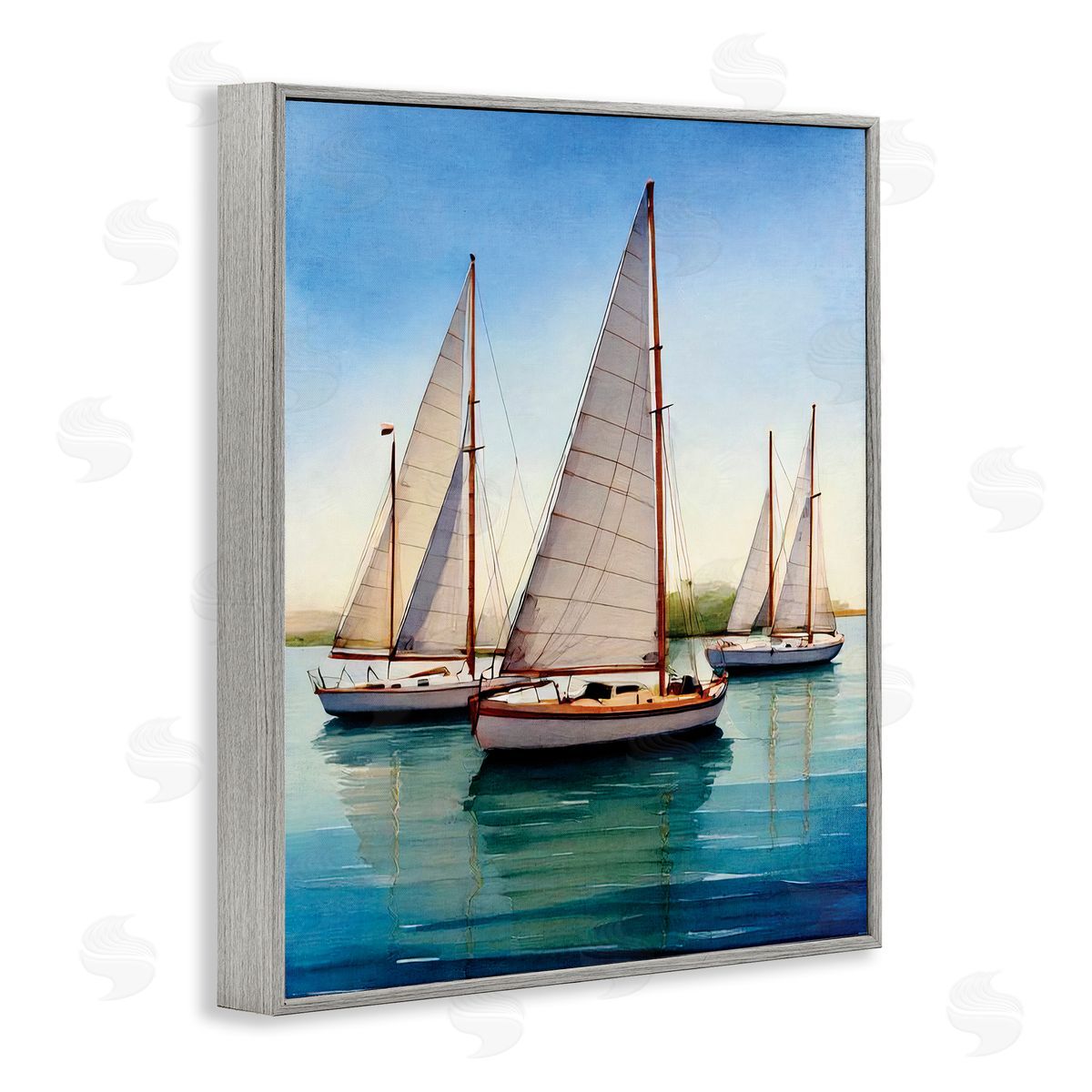 Seven Trees Design | Sailboat Trio on Calm Sea