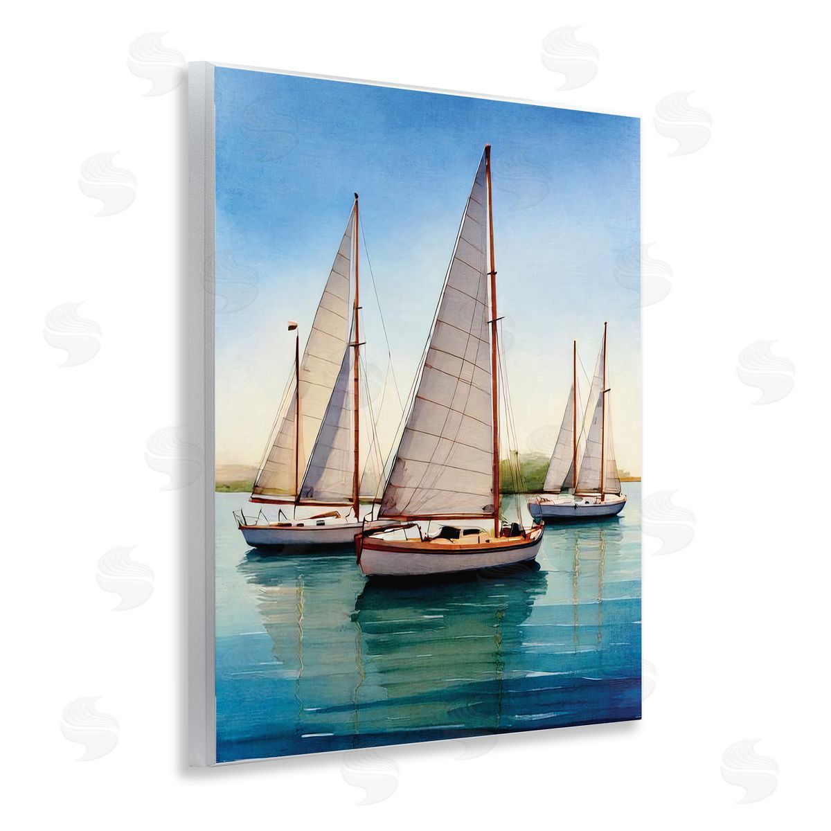 Seven Trees Design | Sailboat Trio on Calm Sea