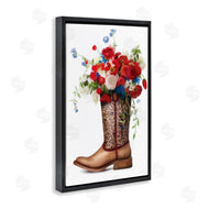 Kamdon Kreations | Patriotic Roses in Cowgirl Boot