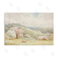 Lux + Me Designs | Lambs Strolling Pastel Countryside