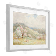 Lux + Me Designs | Lambs Strolling Pastel Countryside