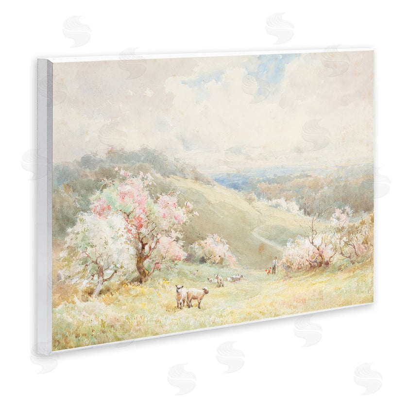 Lux + Me Designs | Lambs Strolling Pastel Countryside