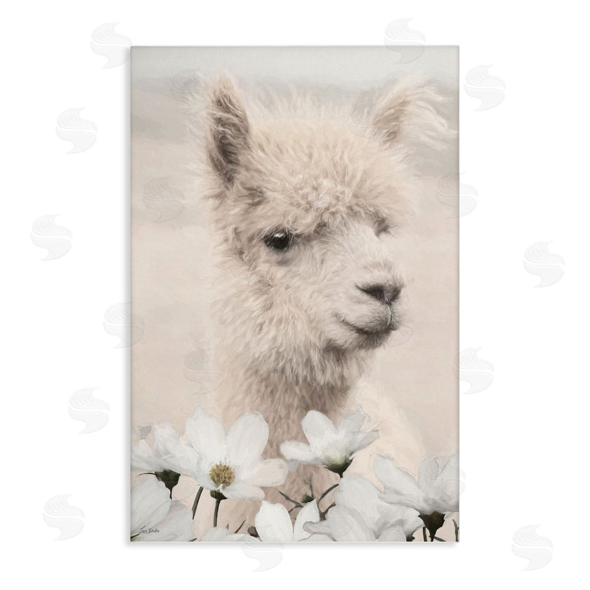 Lori Deiter | Alpaca with White Blossoms