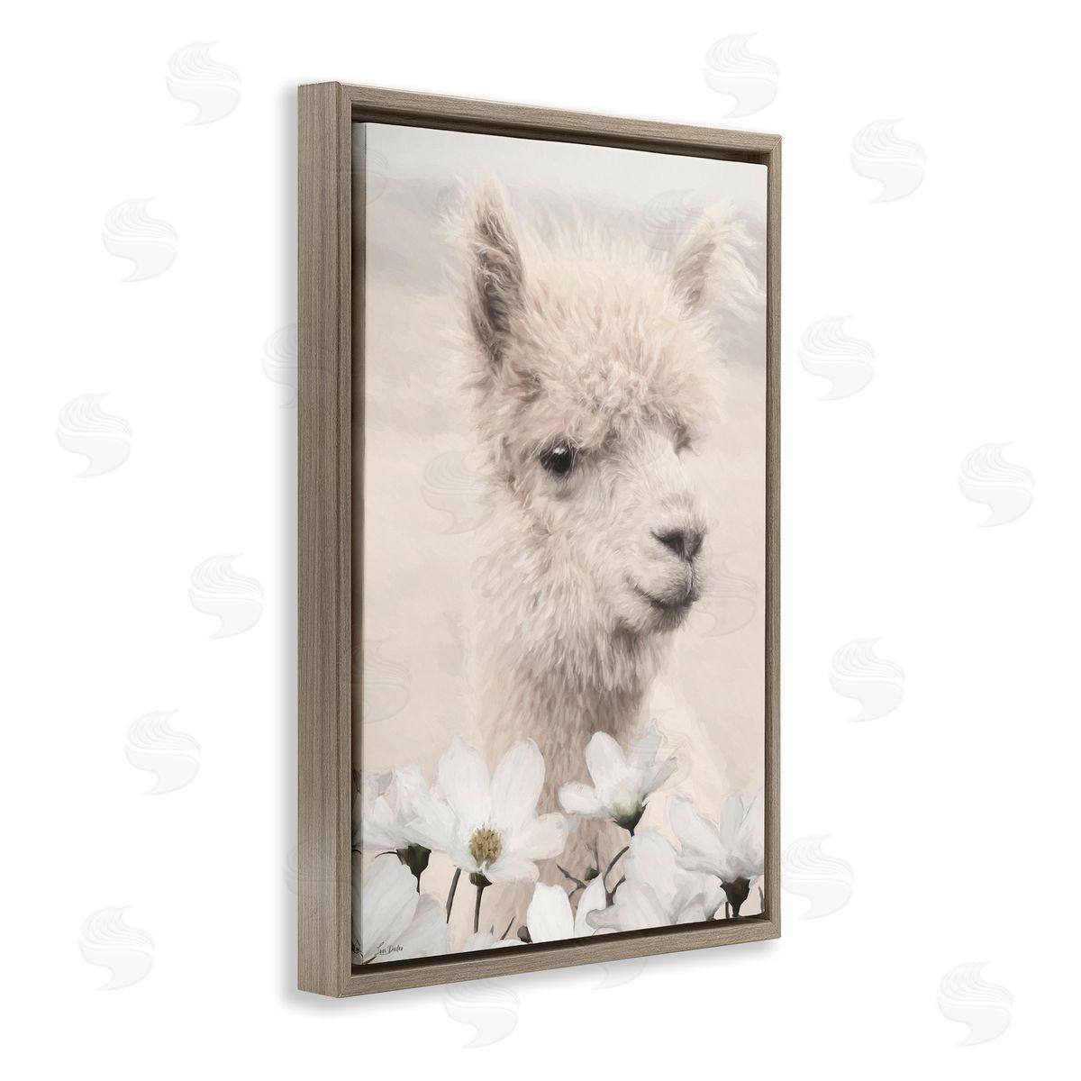 Lori Deiter | Alpaca with White Blossoms