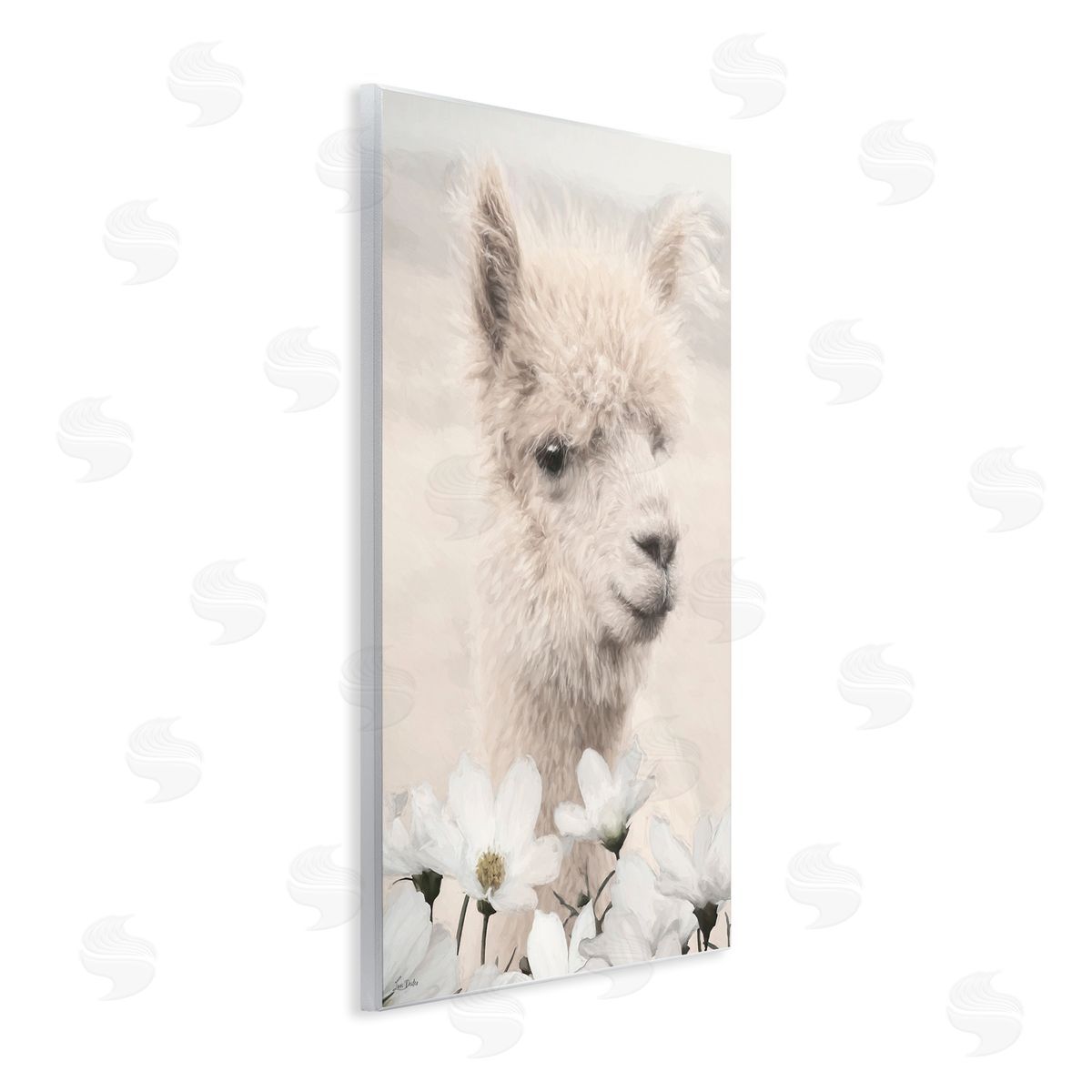 Lori Deiter | Alpaca with White Blossoms