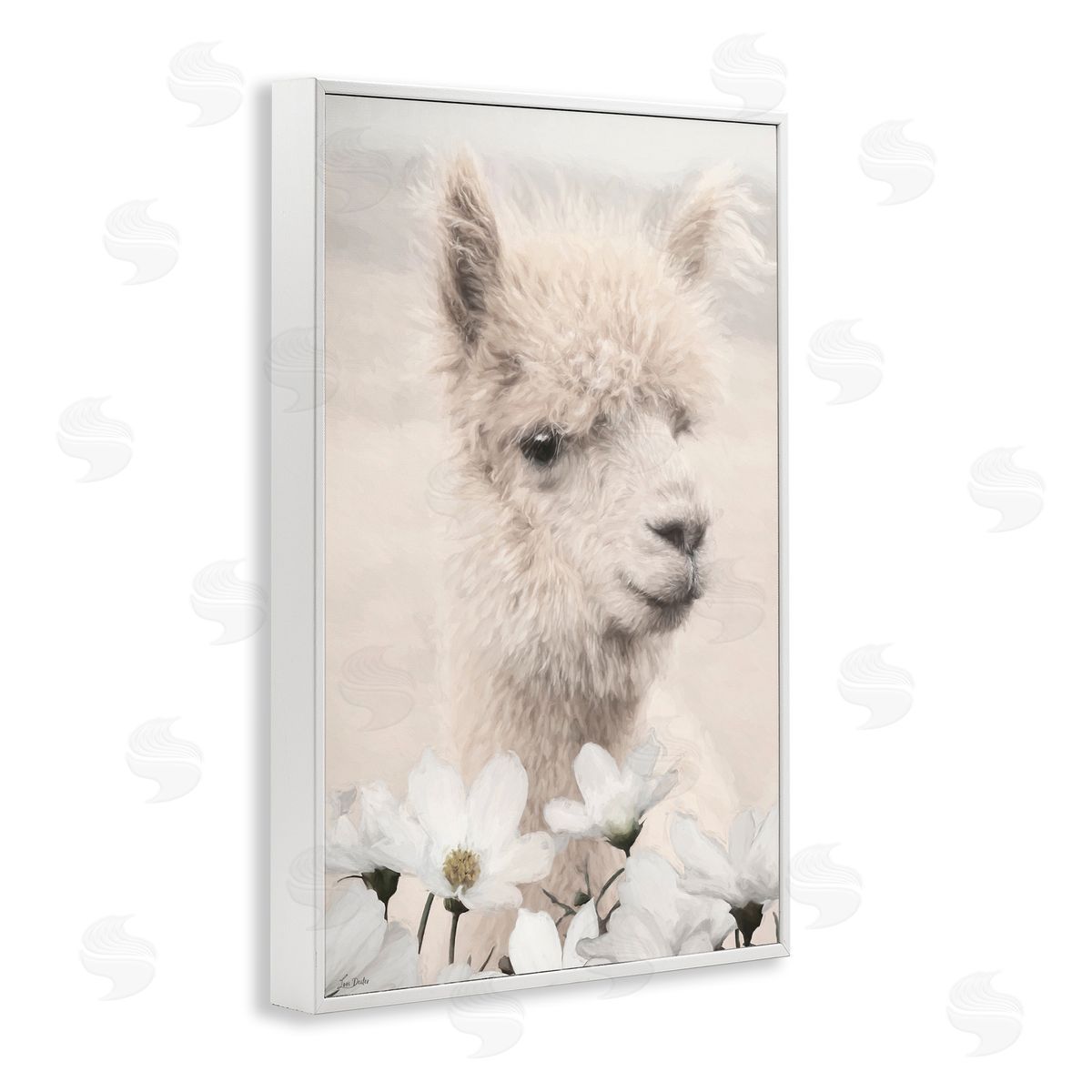 Lori Deiter | Alpaca with White Blossoms