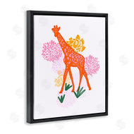Dina Riddle | Safari Giraffe over Florals