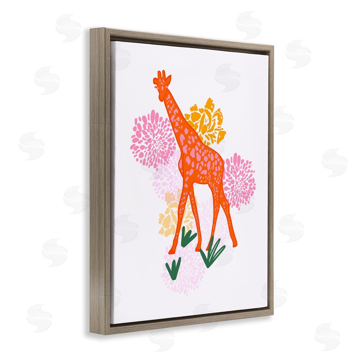 Dina Riddle | Safari Giraffe over Florals