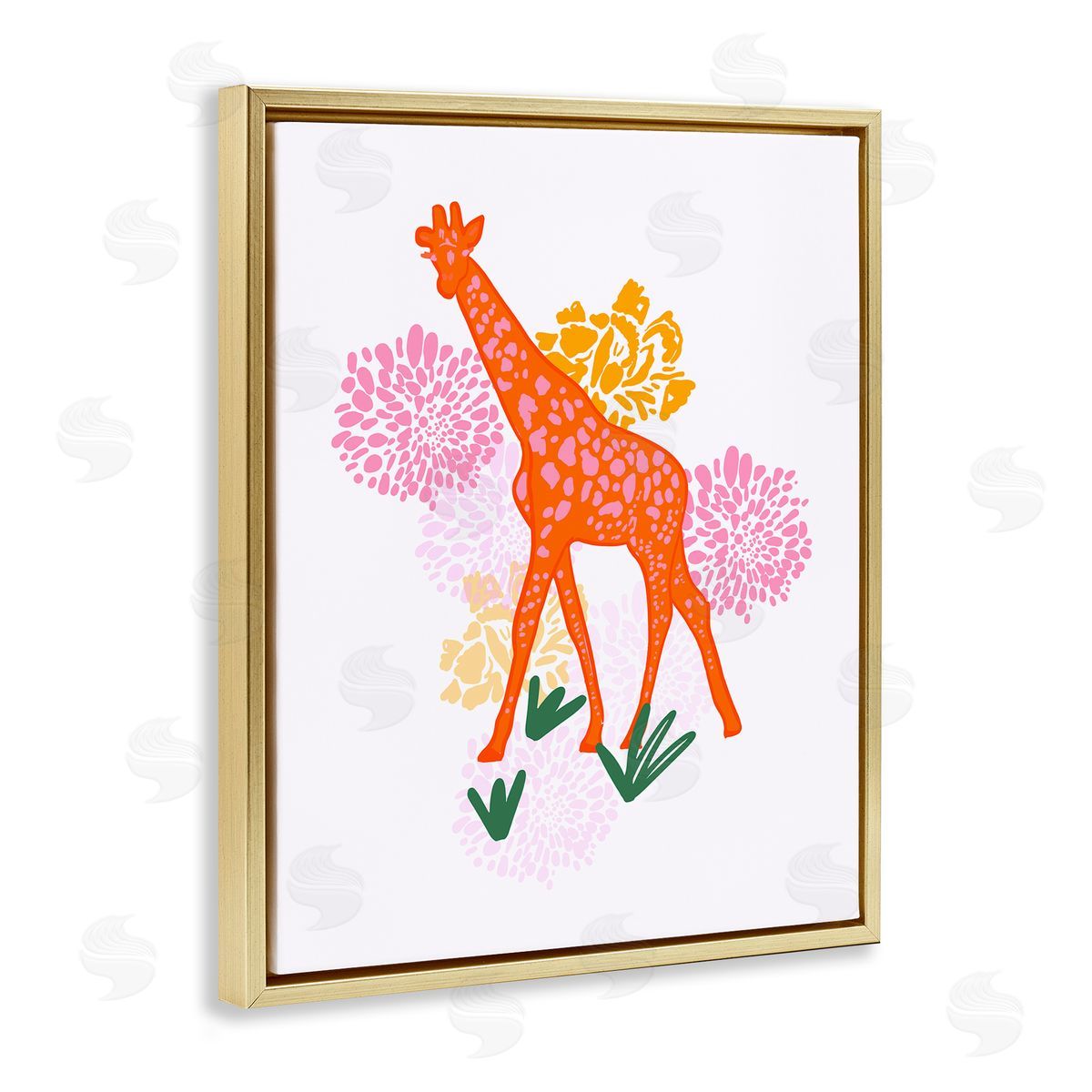 Dina Riddle | Safari Giraffe over Florals