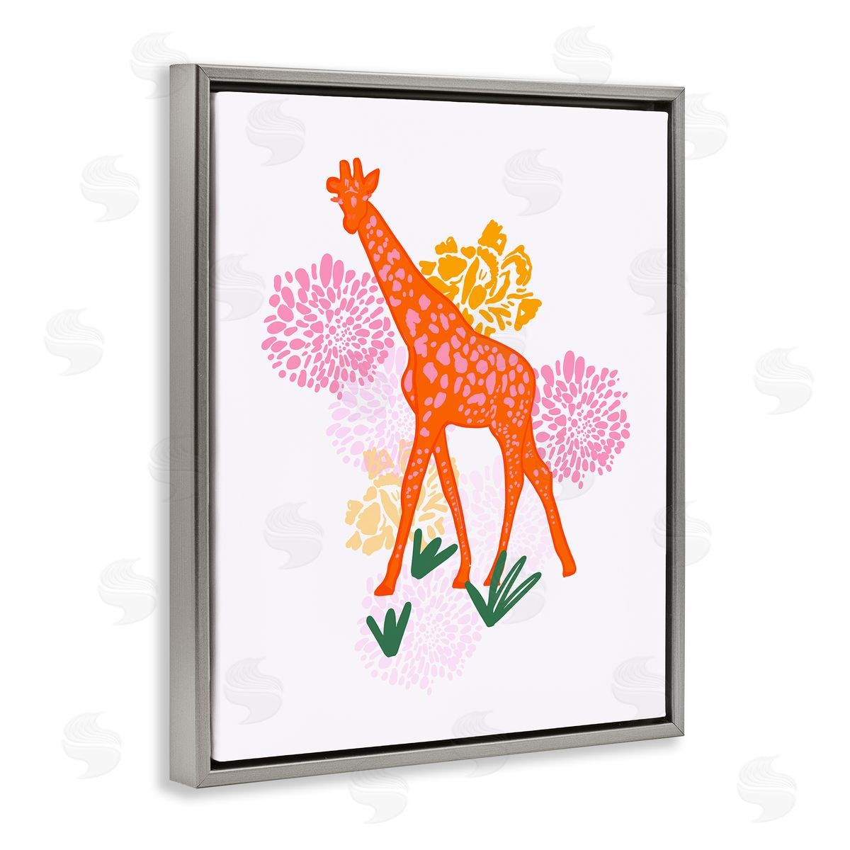 Dina Riddle | Safari Giraffe over Florals